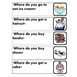 "Where Questions" for Autism with Picture Flashcard Answer Choices